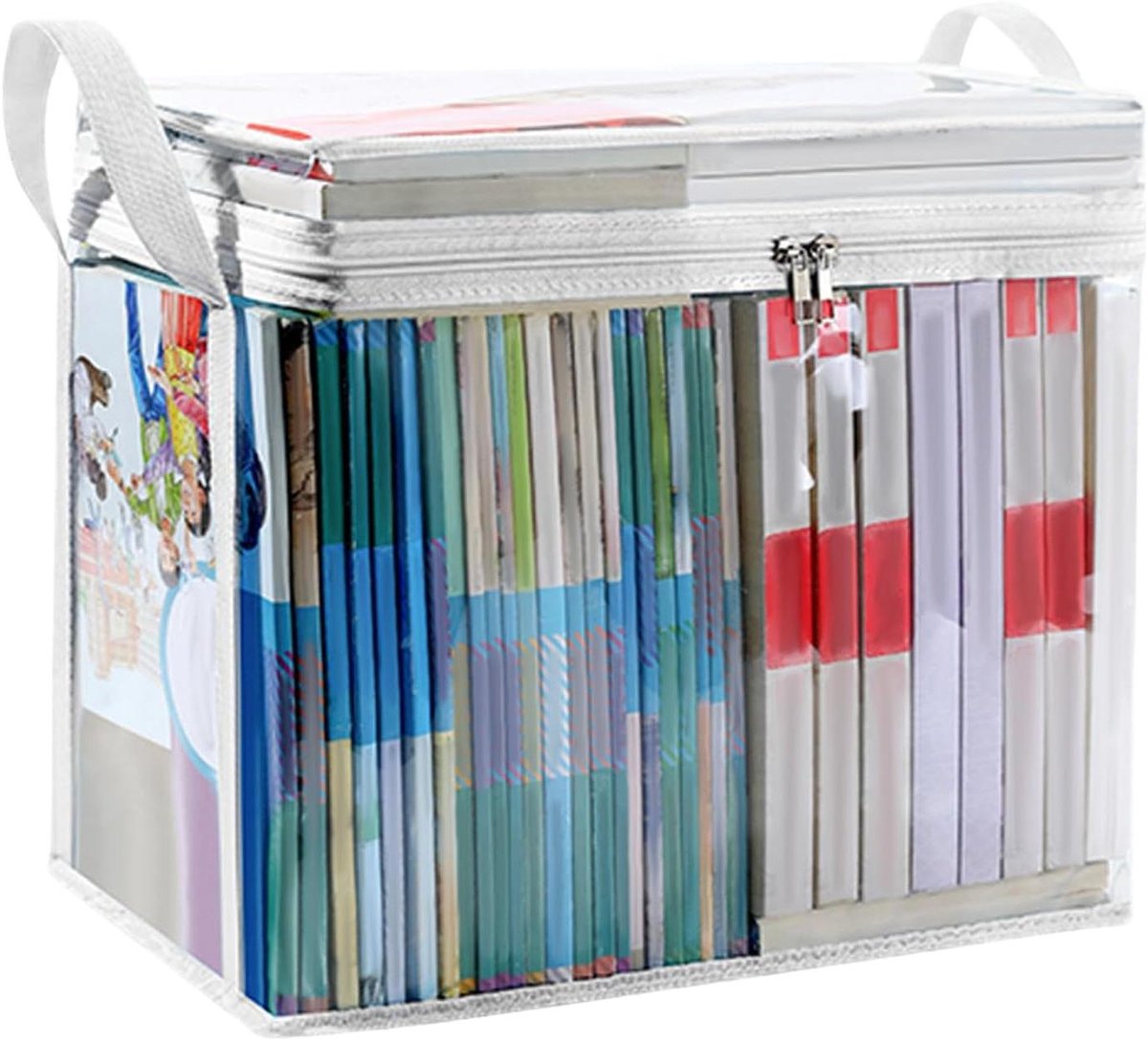 Transparante Opbergzak - Kleding Opbergvak - Huis Ordenen - Waterdicht Stofvrij - 38 x 24 x 32 cm - Wit