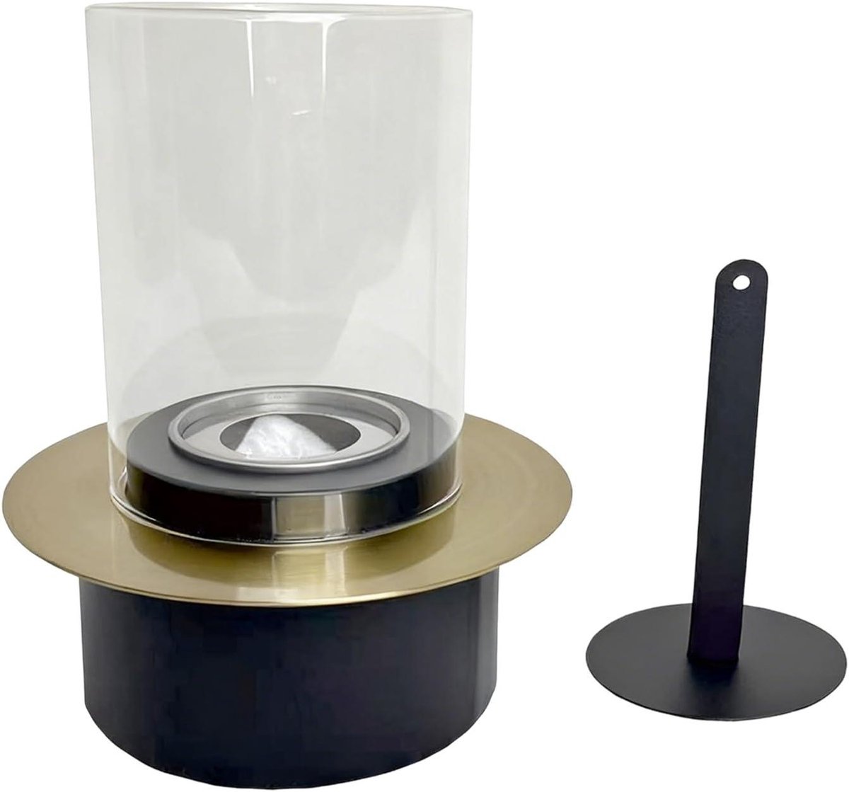 Propaan tafel - Mini verwarming - Buiten sfeer - Schone verbranding - 20 cm hoog - Zwart