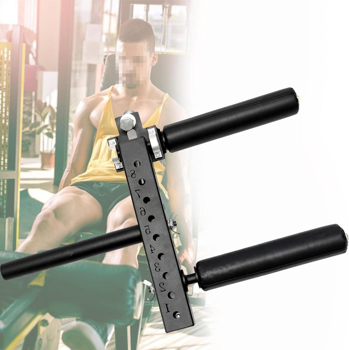 Beenspier Trainer - Beenmachine Accessoire - Kracht Training - Verstelbare Posities - 18mm tot 50mm - Zwart