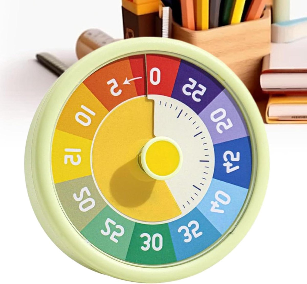 Visuele Timer - Klok Timer - Tijd Beheer - Geluidsloos Ontwerp - 11W cm - Groen