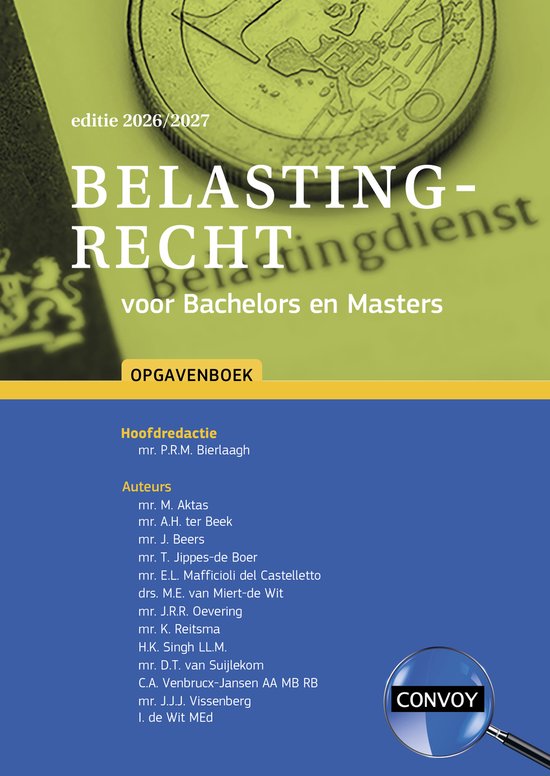 Belastingrecht voor Bachelors en Masters 2026/2027 Opgavenbo ... - cover