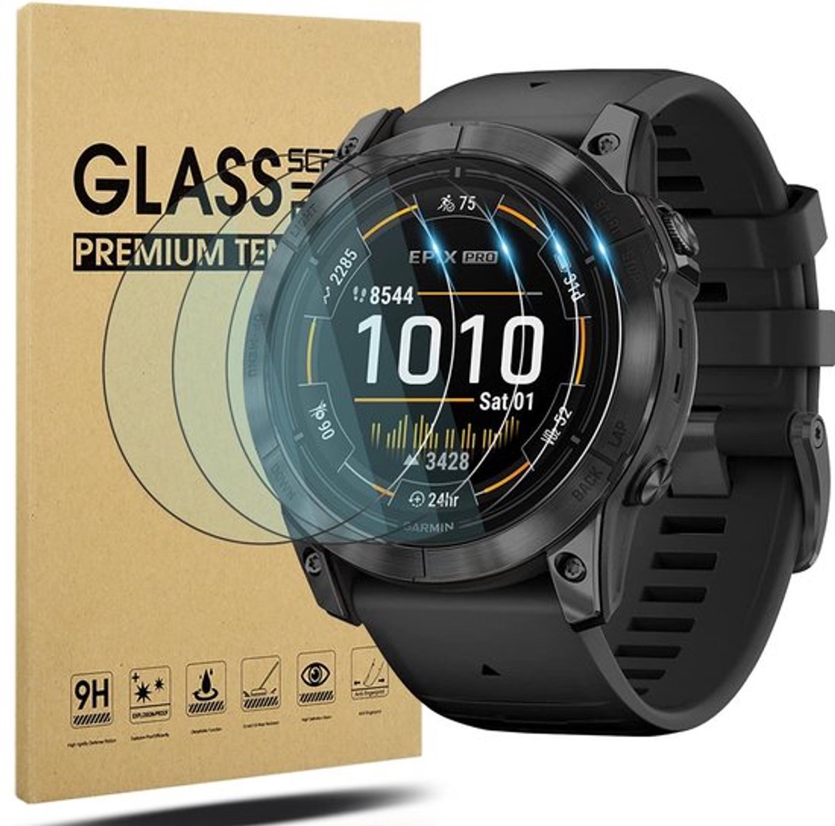 Dailygoody - Schermbeschermer - Garmin Epix 51mm - Gehard Glas