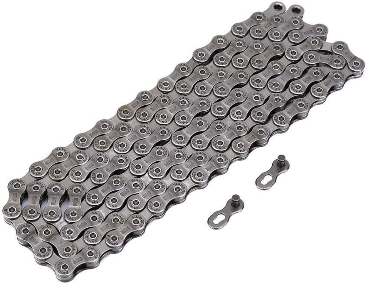 BRENZOOS- Fietsketting 9 Speed - Hoogwaardig Staal - Gegalvaniseerd - Duurzaam - Anti-oxidatie - Zilver - Fietschain