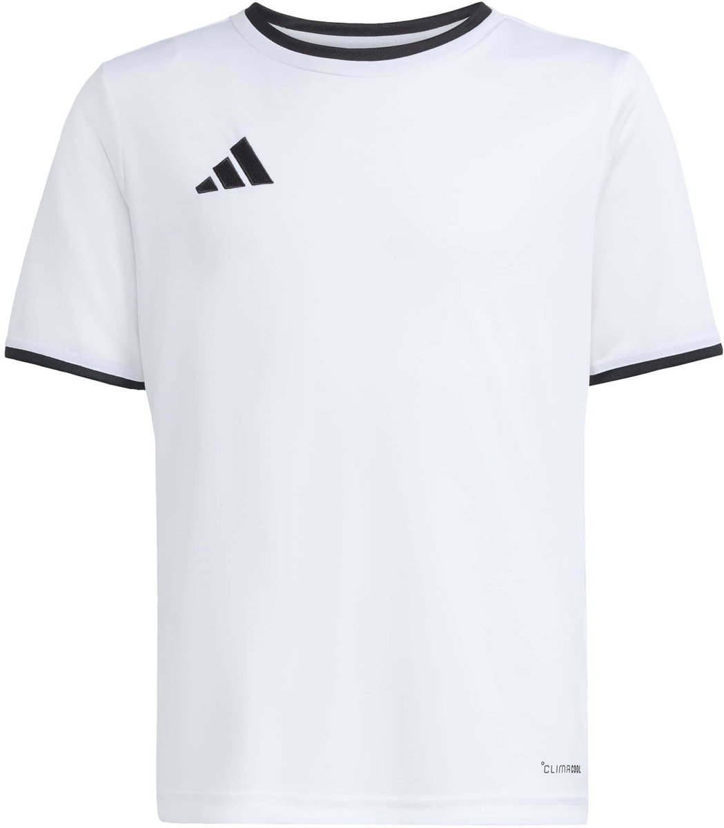 adidas T-shirt Kinderen Entrada 26 Jersey Wit-Zwart - Maat 164cm