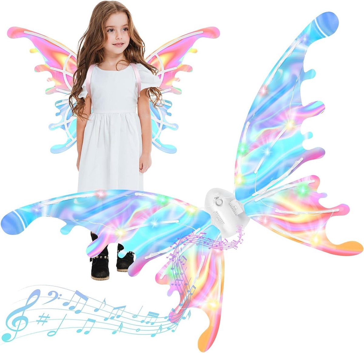 Verlichte Vlinderspelen met LED Lichten voor Kinderen, Perfect voor Carnaval, Verjaardag en Halloween Feestjes