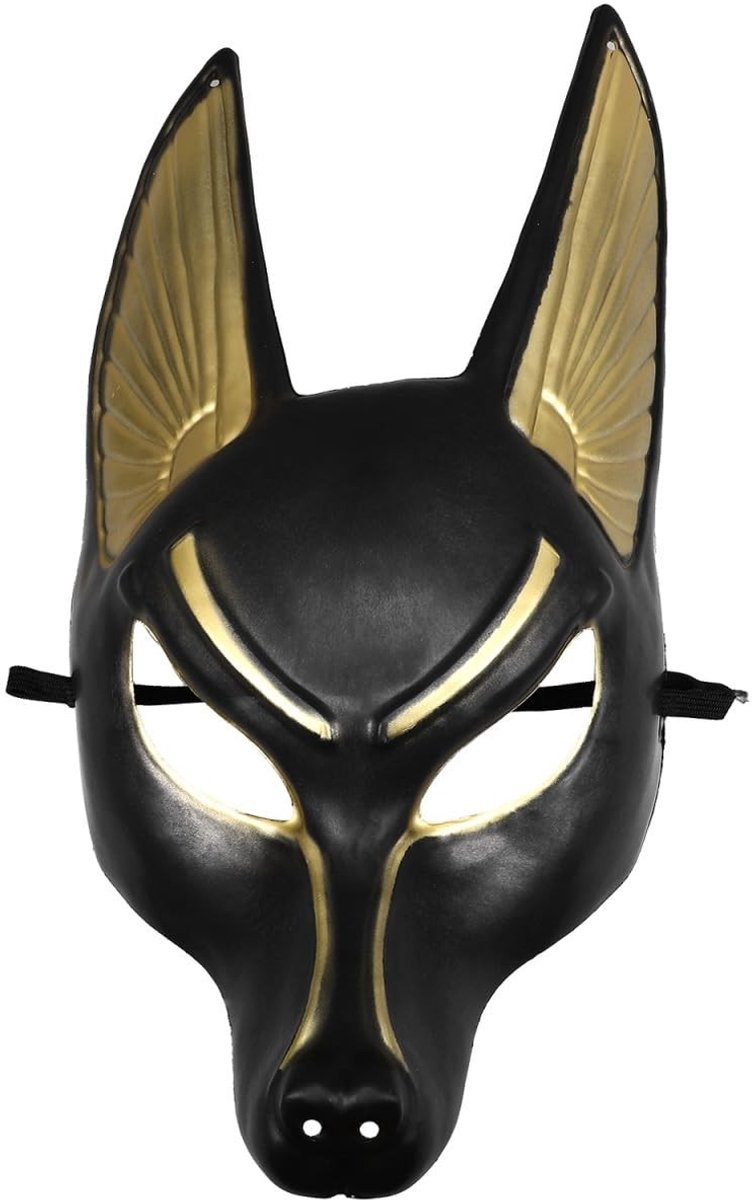 Dailygoods- Egyptisch Masker Volwassen - Anub-Is Masker - Antiek Masker - Halloween Kostuum - Cosplay Benodigdheden - Uniek Ontwerp - Kostuumaccessoire