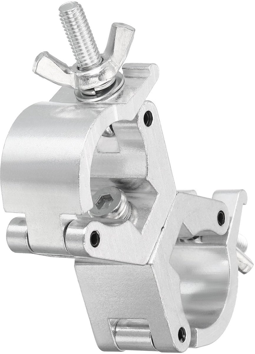 Dailygoods- Podiumlichtbundelklem O-vorm - Robuuste Aluminium Klem - Geschikt voor Buizen 3-3,6 cm - Maximaal 150 lbs - Duurzaam en Corrosiebestendig - Dubbele Gesp Ontwerp - Lichtklem