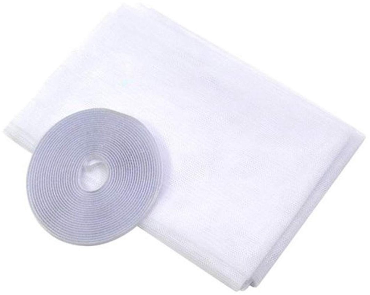 Dailygoods- Vliegengaas Eenvoudig te Installeren - Insectengaas - Muggengaas - Vliegendeur - Raamscherm - 130cm x 150cm - Muggenscherm