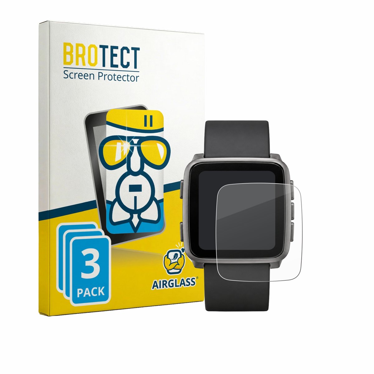 Screenprotector 3 Stuks voor Pebble Time 2 2026 Beschermglas transparant