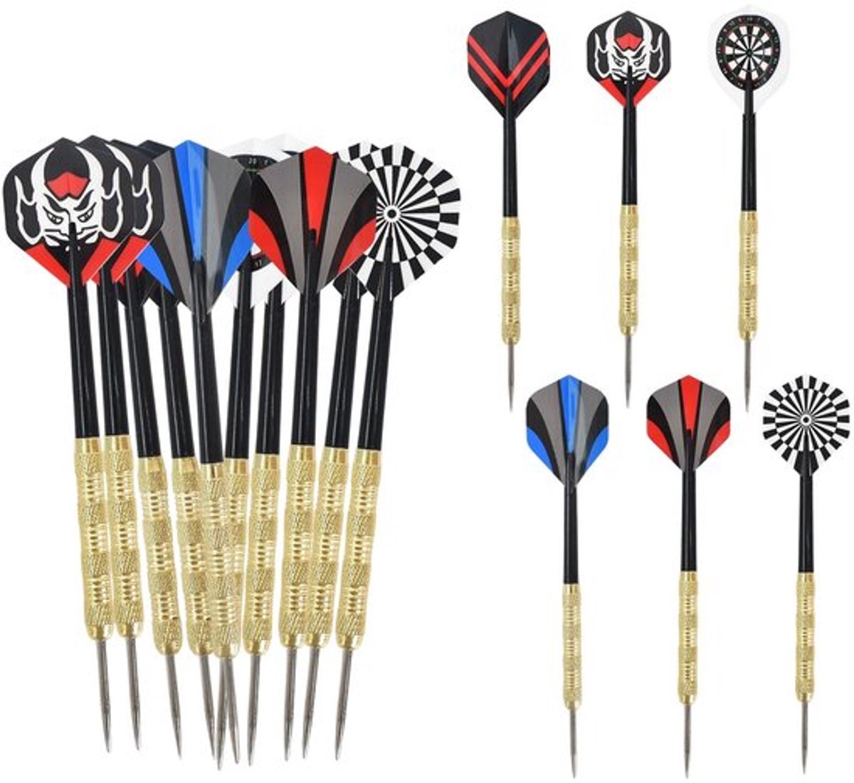 Allecto - Darts - 18-pack stalen tip darts - Professionele dartset