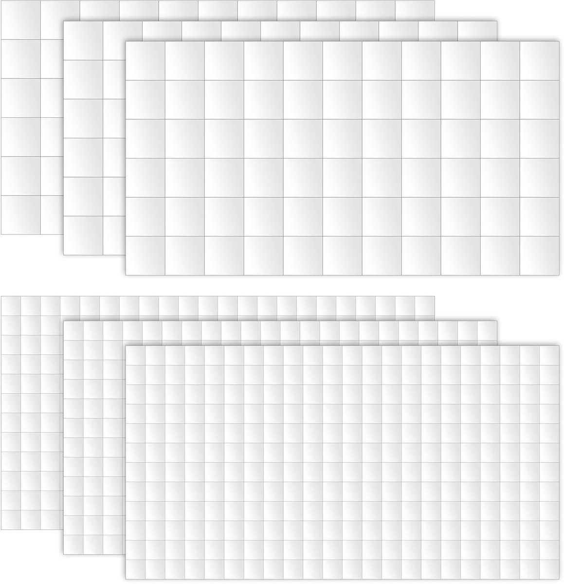Dailygoods - 990 Stuks Dubbelzijdige Schuimkleefstippen voor Creatief Gebruik