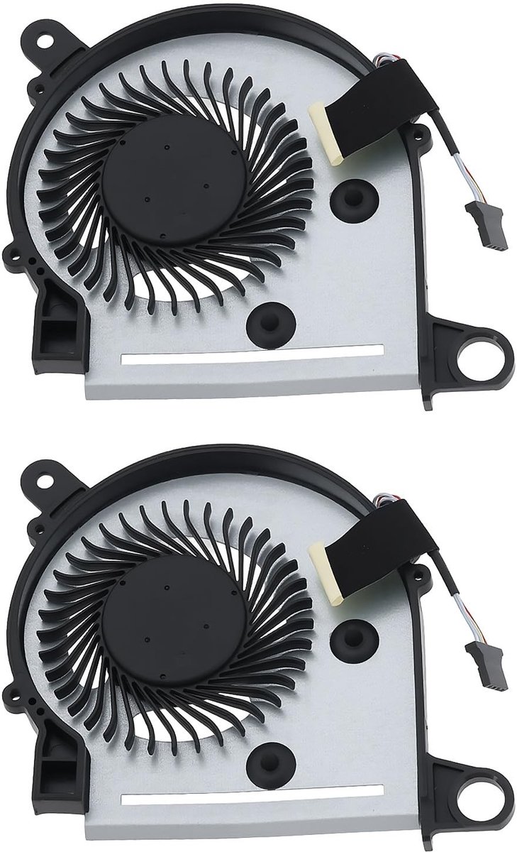 Dailygoods - CPU koelventilator - Ruisonderdrukking - Stille werking - Computer radiator ventilator - Geschikt voor HP Pavilion X360 13-U - 2 stuks
