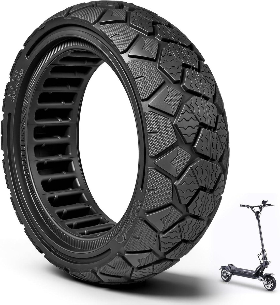 9 x 3.0-6 massieve banden voor elektrische scooters en rolstoelen, bredere banden, reservebanden, anti-slip off-road sneeuwbanden