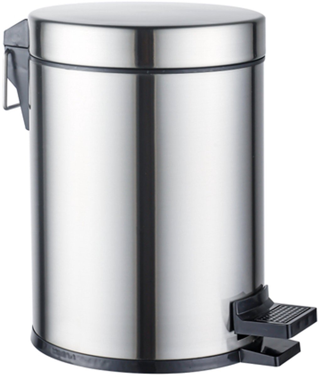 Fortifura Calvi pedaalemmer - 5 liter - rond - Geborsteld RVS PVD (RVS)