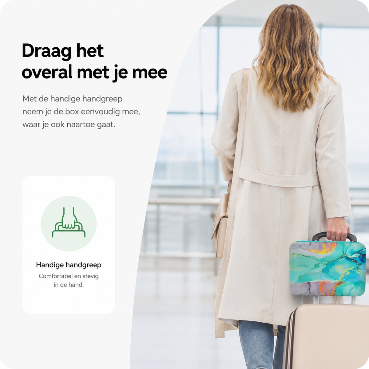 BOTC Diamond Painting Opbergdoos - 70 Potjes - Sorteerdoos set Incl. Toolkit: Tasje, Stickers, Diamond Painting Pennen, Wax en veel meer - Groen — afbeelding 5