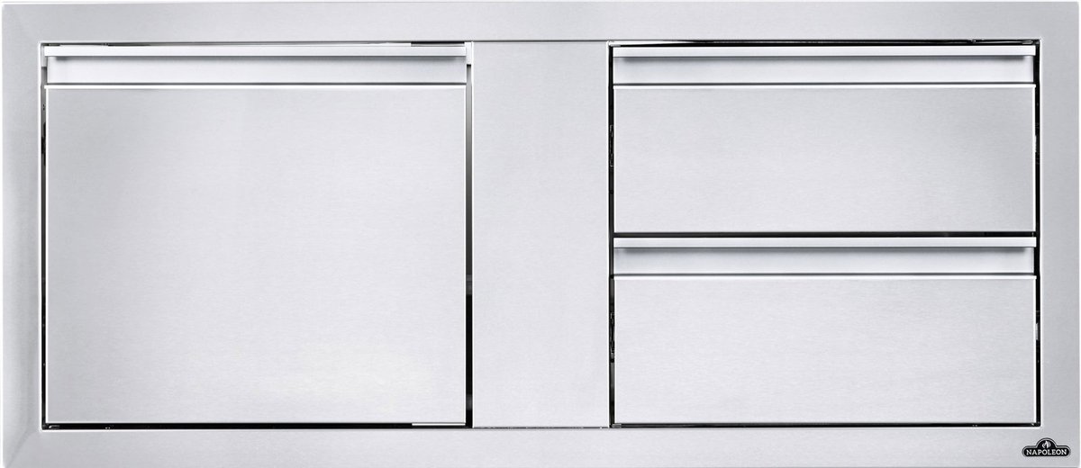 Napoleon grills - Inbouw deur en 2 lade com 115x50cm