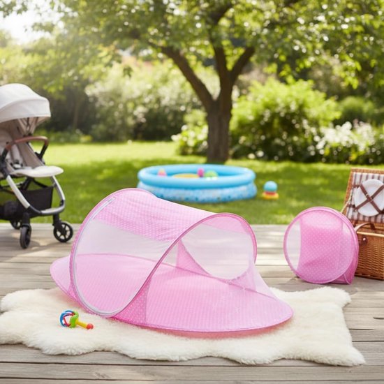Draagbare Vouwbare Universele Kinderen Tent met Matras voor Binnen en Buiten, Ideaal voor Kamperen en Thuisgebruik, Geschikt voor Peuters en Kinderen — afbeelding 4