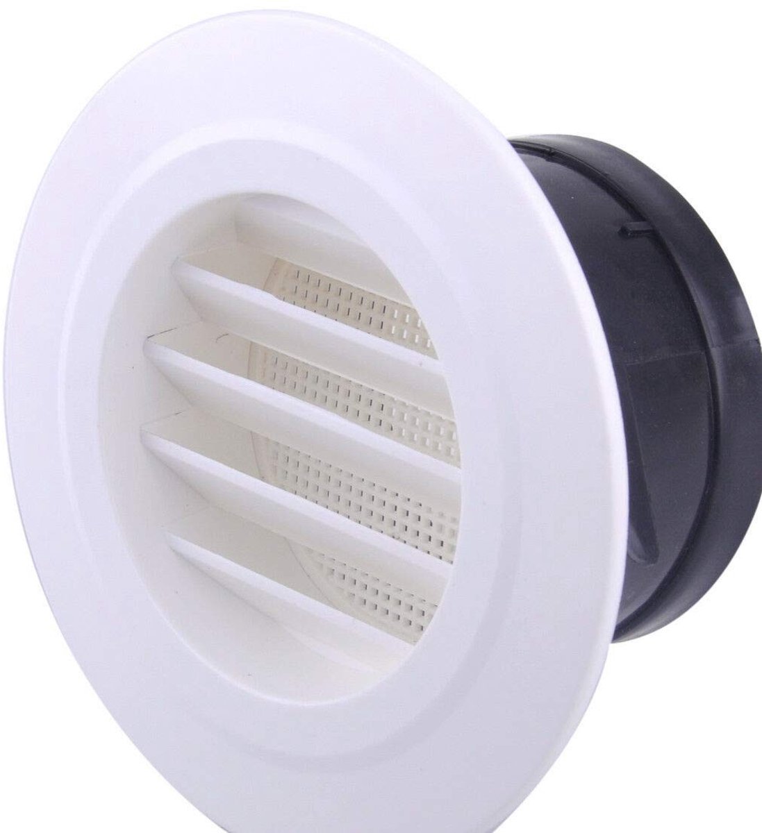 Dailygoods - Afzuigkap Wandgemonteerd - Ventilatierooster - Hoogwaardige ABS - Wit - Ventilator Grille - Geschikt voor Thuisgebruik - Ronde Diffuser
