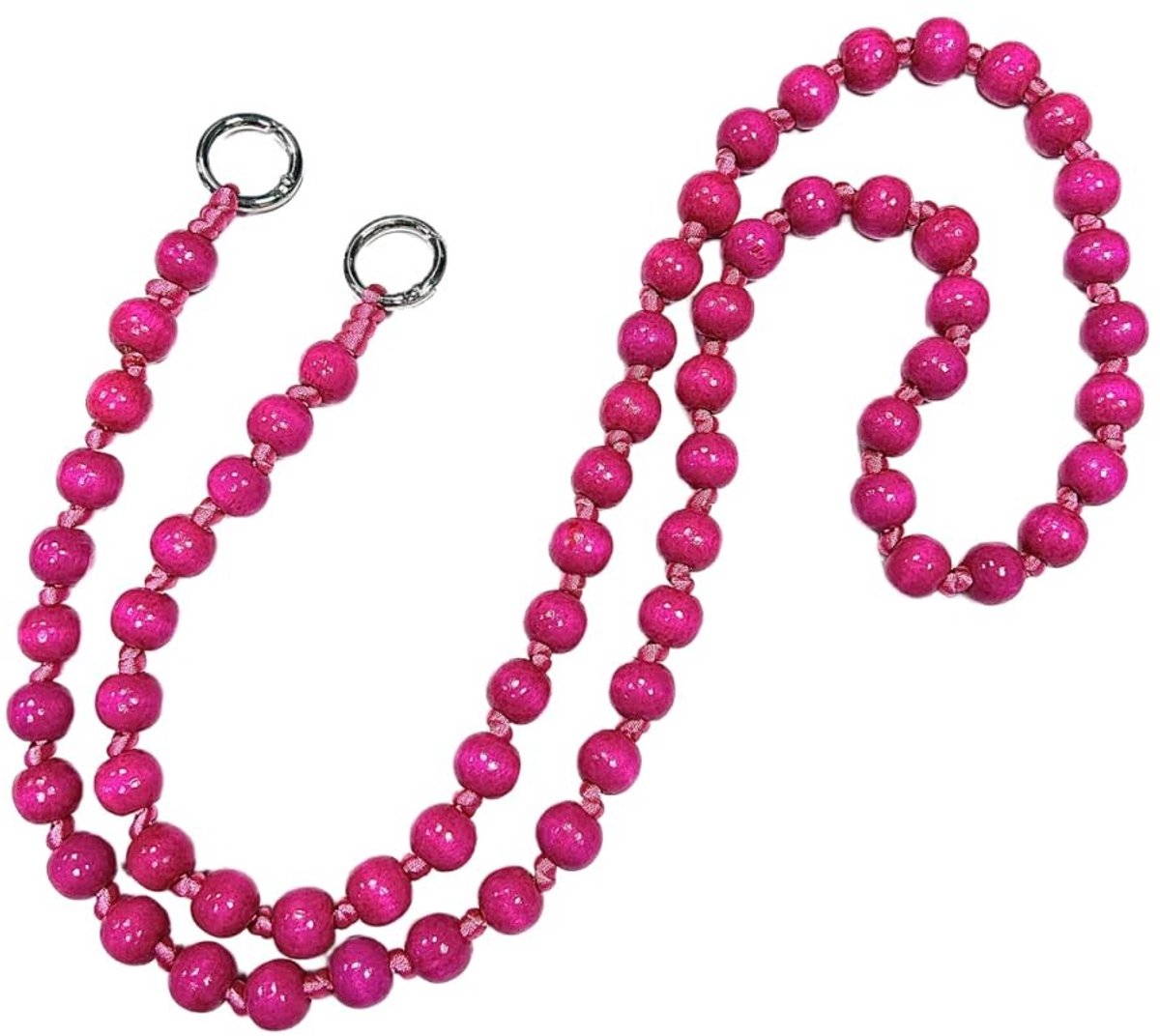 Dailygoods- Parelketting 120 cm - Draagriem - Decoratieve Zakketting - Vervangingsketting - Afneembare Schouderriem - Veelzijdig Accessoire - Tasriem