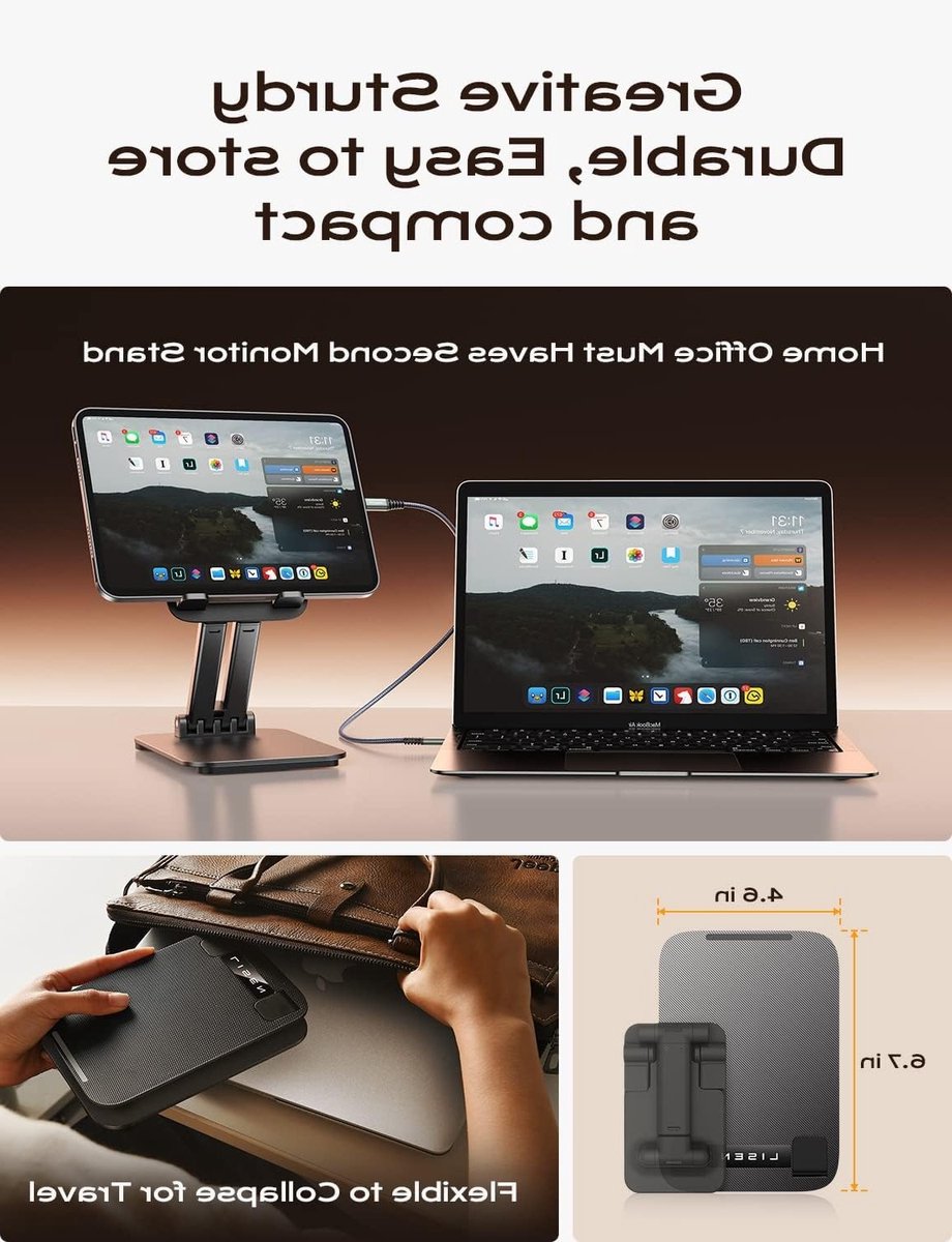 Vouwbare Tablet Stand voor iPad en andere Tablets, Ideaal voor Thuis, Kantoor en Reizen, Geschikt voor 4-16 inch Schermen, Perfect voor Studenten en Thuiswerkers