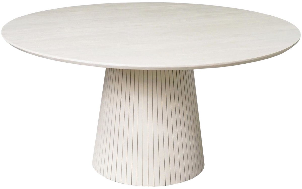 StarFurn Eettafel Solana Zand Mangohout Ø130cm