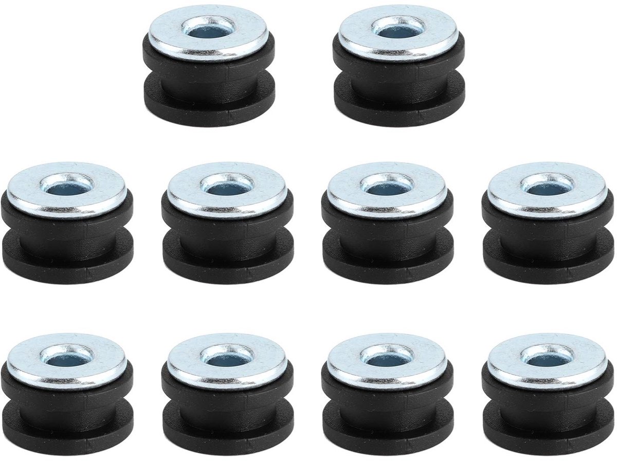 Dailygoods- Rubber Grommets Set - Duurzaam Motoronderdeel - Vervangingsonderdeel - Professionele Accessoire - Geschikt voor Motoren - Gemaakt van Rubber en Staal - Motoronderdelen