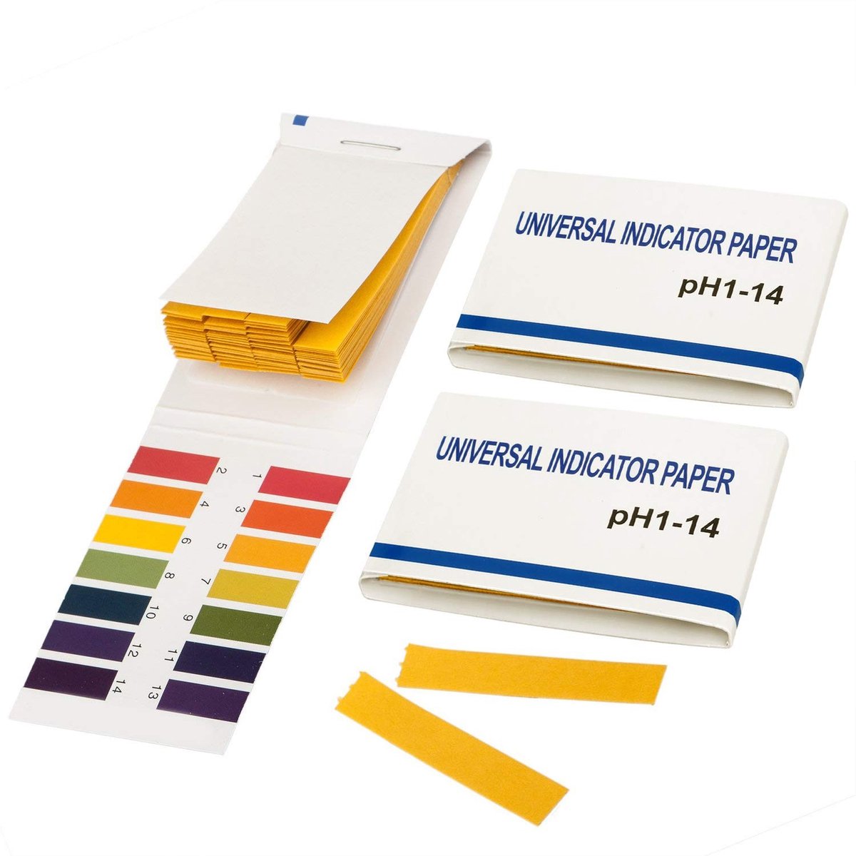 Dailygoods- pH Testpapier Premium - 2 Boekjes - 160 Strips - pH Gids 1-14 - Voor Voedsel/Water/Aquaria - Nauwkeurig Testen