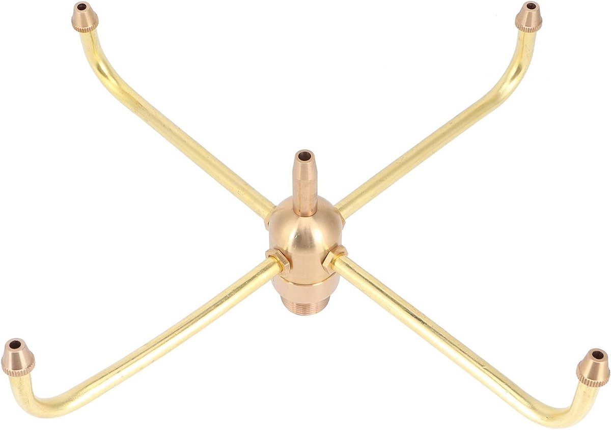 Dailygoods- Fonteinsproeier Roterend - Geanimeerde Wervelende Sproeier - Voor Hotelfonteinen - Familiebinnenplaatsen - G1/2 Buitendraad - Hoogwaardig Messing - Fonteindouche