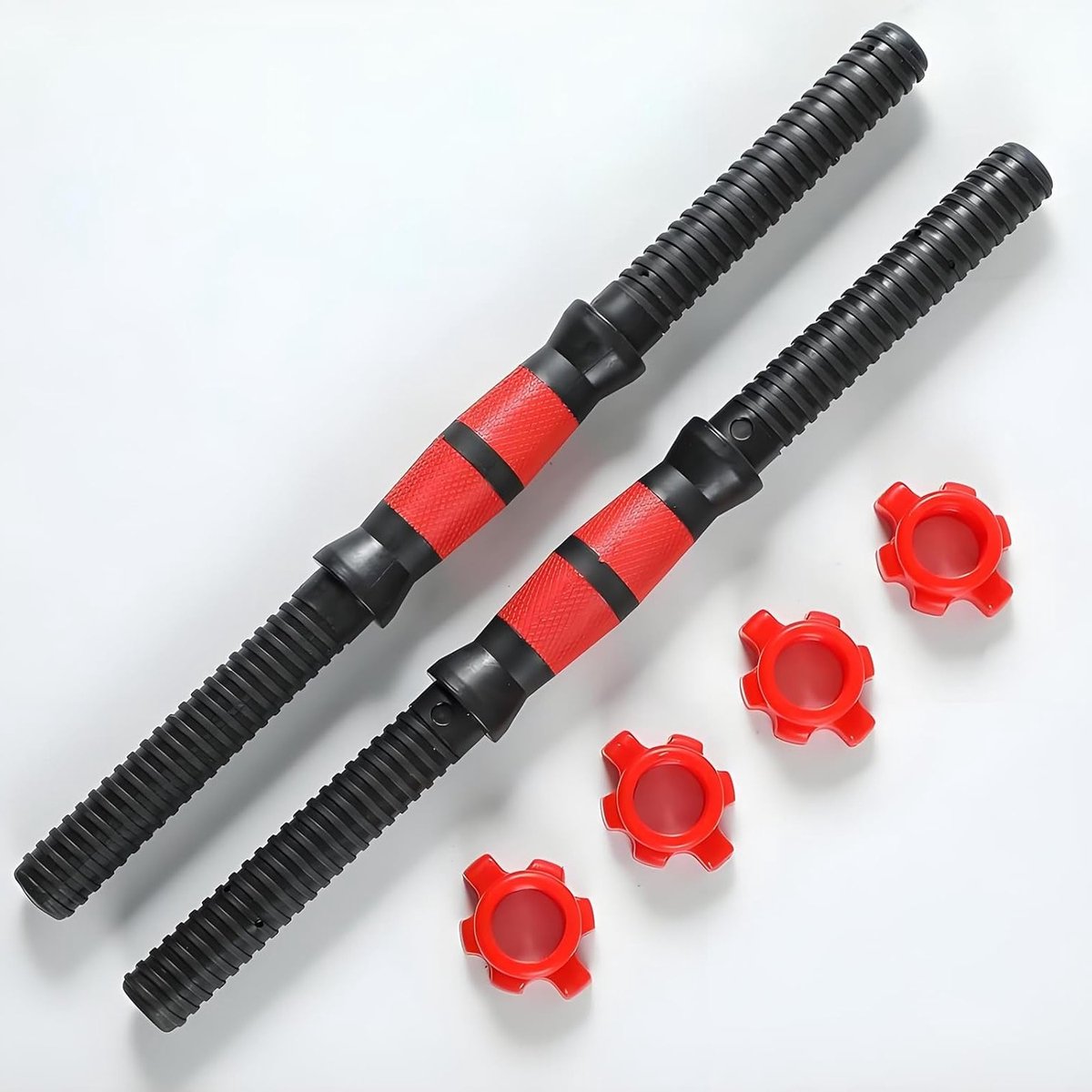 Verstelbare Dumbbells van 35 cm - Set van 2 Gewichten voor Thuis Gym, Krachttraining en Fitness Accessoires
