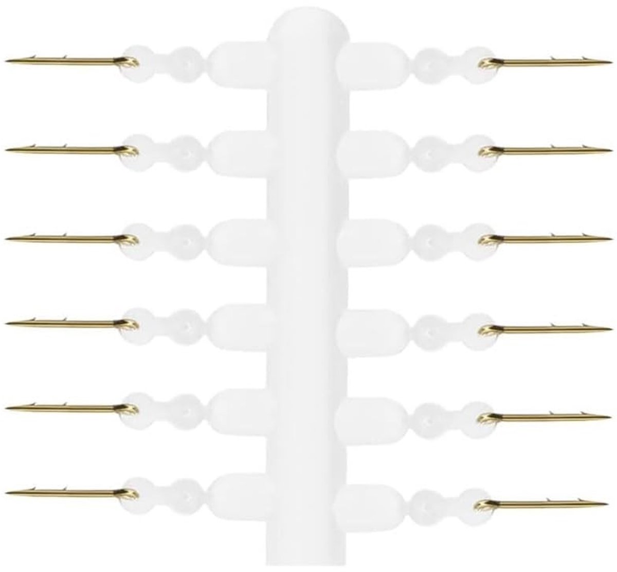 Dailygoods - 12 Stuks Karper Aas Pinnen met Siliconen Ringen