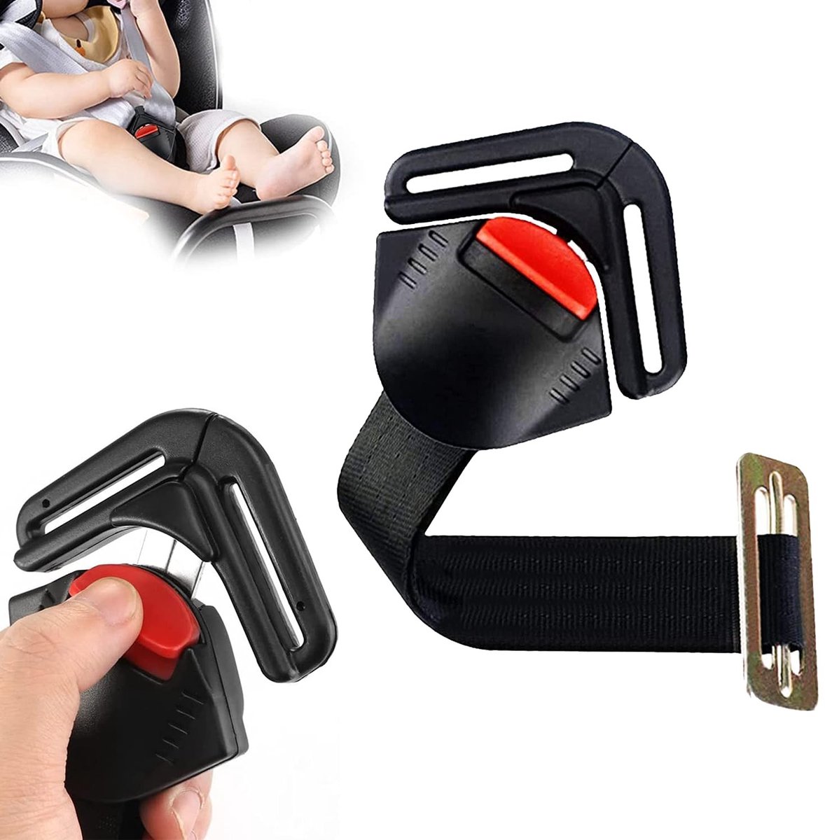 Dailygoods - Kinderautostoel Clip Gespbescherming voor Veilige Gordel