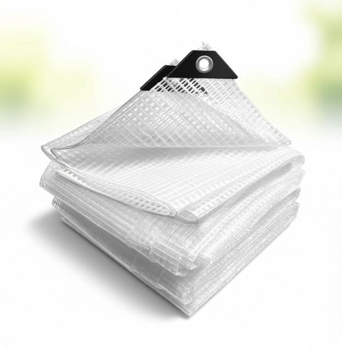 ElleMooi Dekzeil Polyethyleen 180 g/m² Waterdicht Zwaar Robuust met Aluminium Ogen 1,5x6m Wit