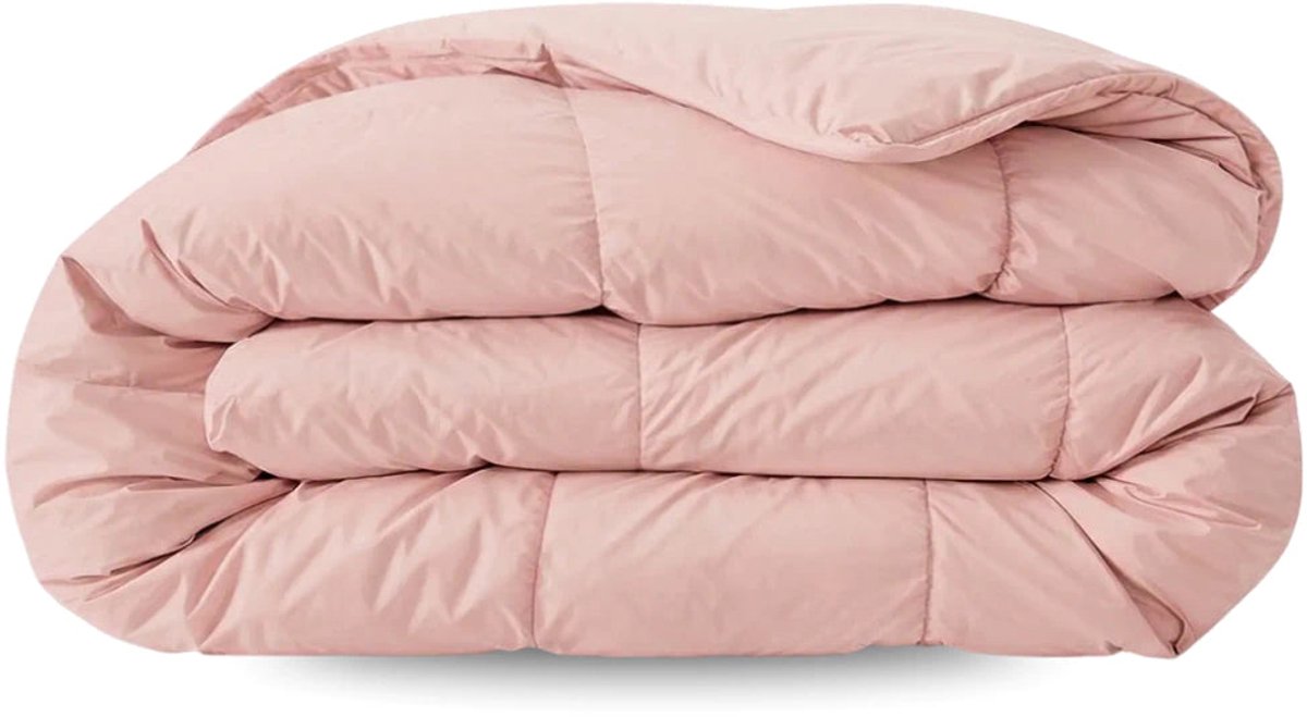 Zelesta Pure Uni Katoen Zomerdekbed - Zachtroze 200x200cm