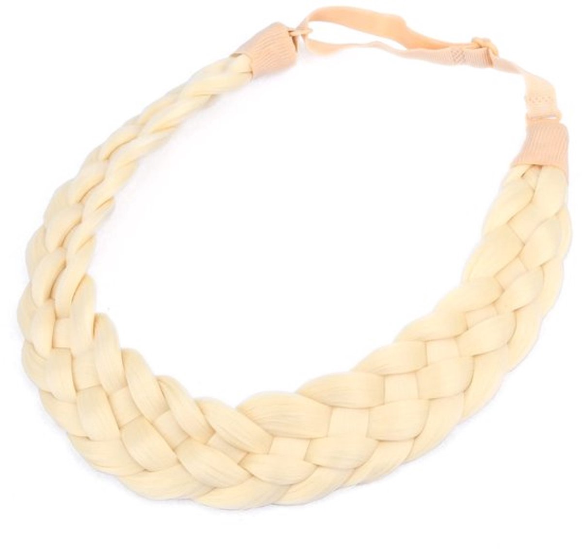 Allecto - Gevlochten Hoofdband - Synthetisch Haar - Elastisch en