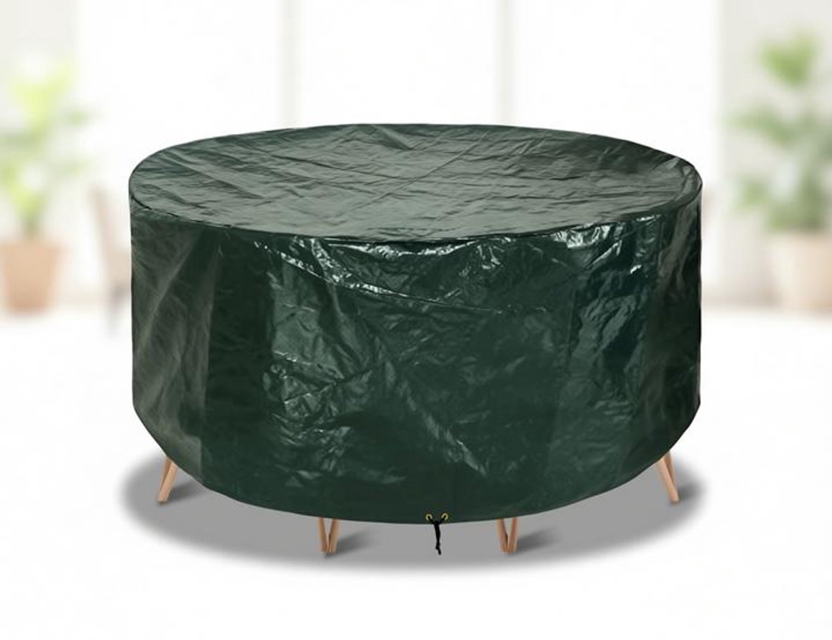 ElleMooi Tuinmeubelhoes Waterdicht 102x71cm - Ronde Buitentafel- en Stoelhoes - Ademend Polyethyleen - Groen