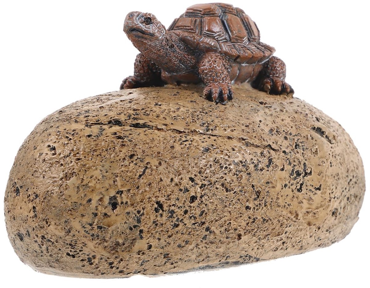 JHUBERS- Sleutelverstopplaats met schildpad uiterlijk - Sleutelhouder - Verstopplaats - Buiten decoratie - Harsmateriaal - Duurzaam gebruik