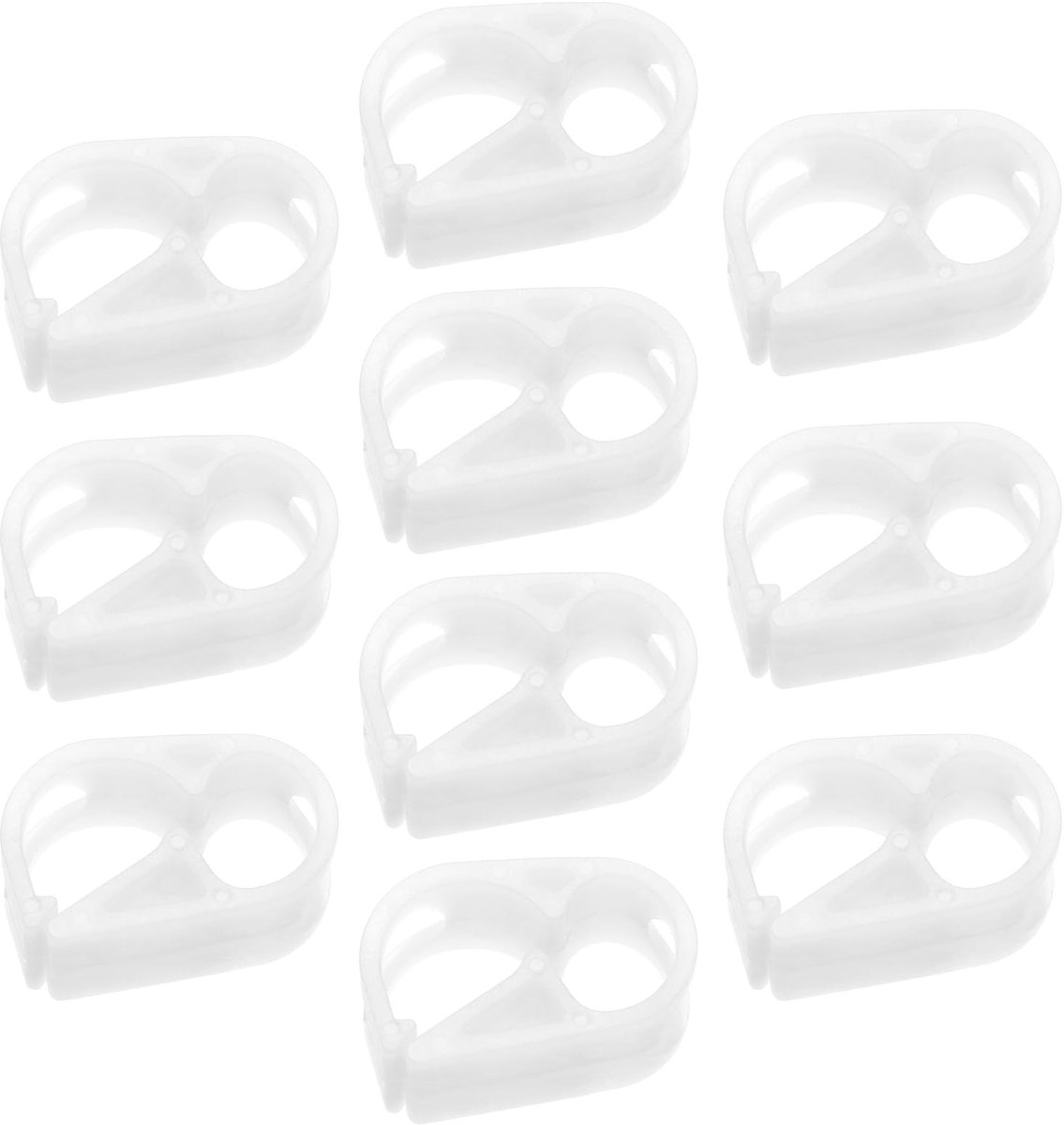 Dailygoods - Verstelbare buisklemmen - Slangklem - Waterstroomcontrole - Wit - PP-slangklemmen - Reguleer vloeistofstroom - Geschikt voor 5-8 mm buis...
