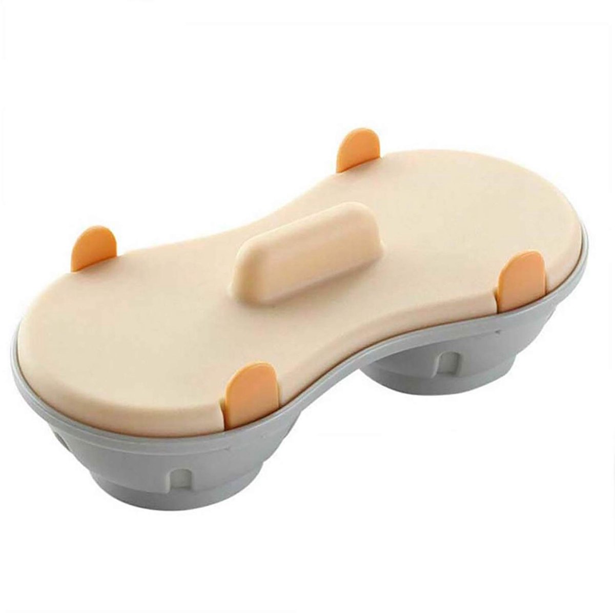 Dailygoods- Eierstroper Magnetron - Dubbele Eierkoker - Drielaags Ontwerp - Vaatwasmachinebestendig - Hoogwaardig Siliconen - Veilig en Duurzaam