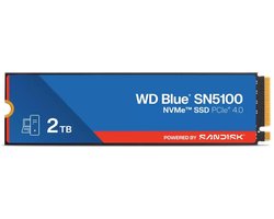 Sandisk Wd Blue Sn5100 Nvme Ssd 2Tb Voor Computer En Laptops, Hoge Prestaties