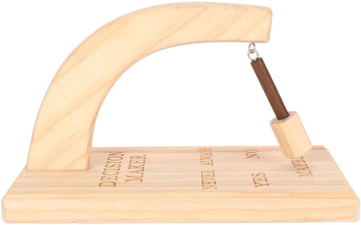 Dailygoods- Besluitvormer Magnetische Slinger - Houten Beslisser - Eiken Hout - Creatieve Selector - Eenvoudige Installatie - Snelle Besluitvorming - Beslissingshulp