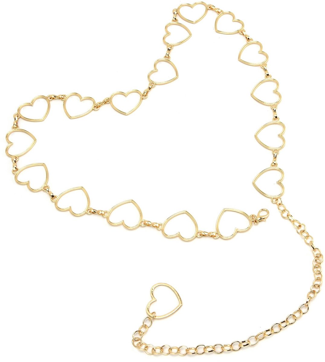 Dailygoods- Heupketting Verstelbaar - Tailleriem Dames - Metalen Riem