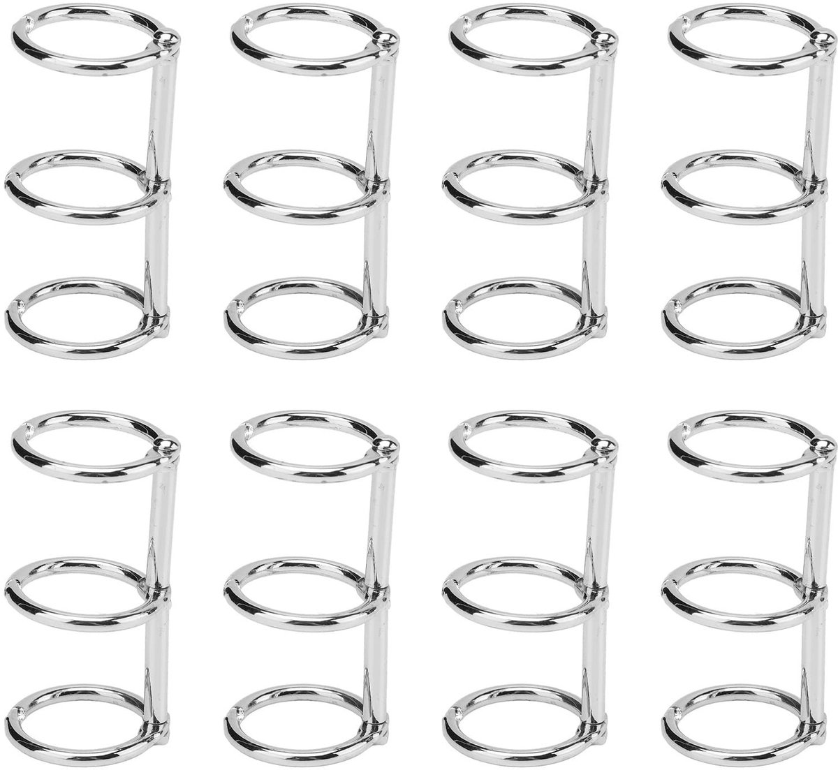 Dailygoods- Inbindringen Gegalvaniseerd Metaal - Herbruikbare Notebookringen - 3 Gaten - Losbladige Binding - Robuust Ontwerp - Superieure Functionaliteit - Notitieboekringen