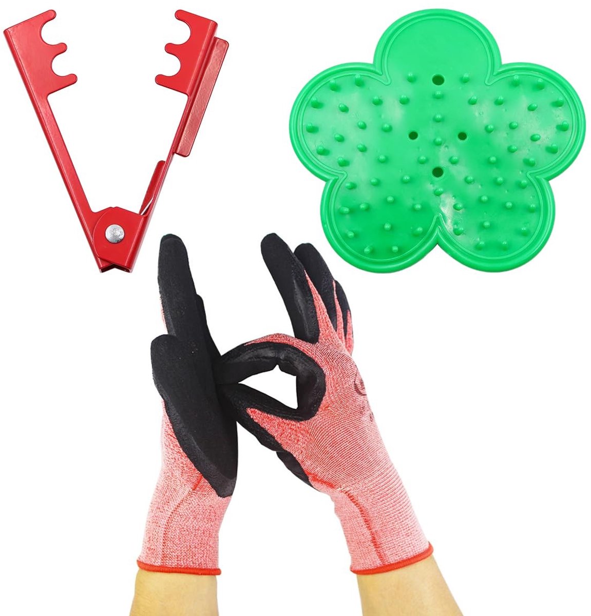 Dailygoods- Snoeischaar - Doornverwijderingsset - Tuinhandschoenen - Handgereedschap - Bloemstukken - Twee doornverwijderingszones - Tuingereedschap