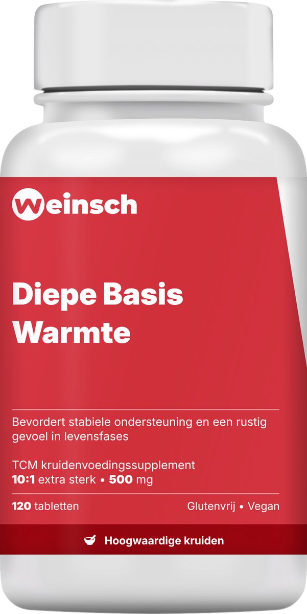 Weinsch Diepe Basis Warmte (Ba Wei Di Huang Pian) | 10:1 extra sterk | 500mg | 120 tabletten
