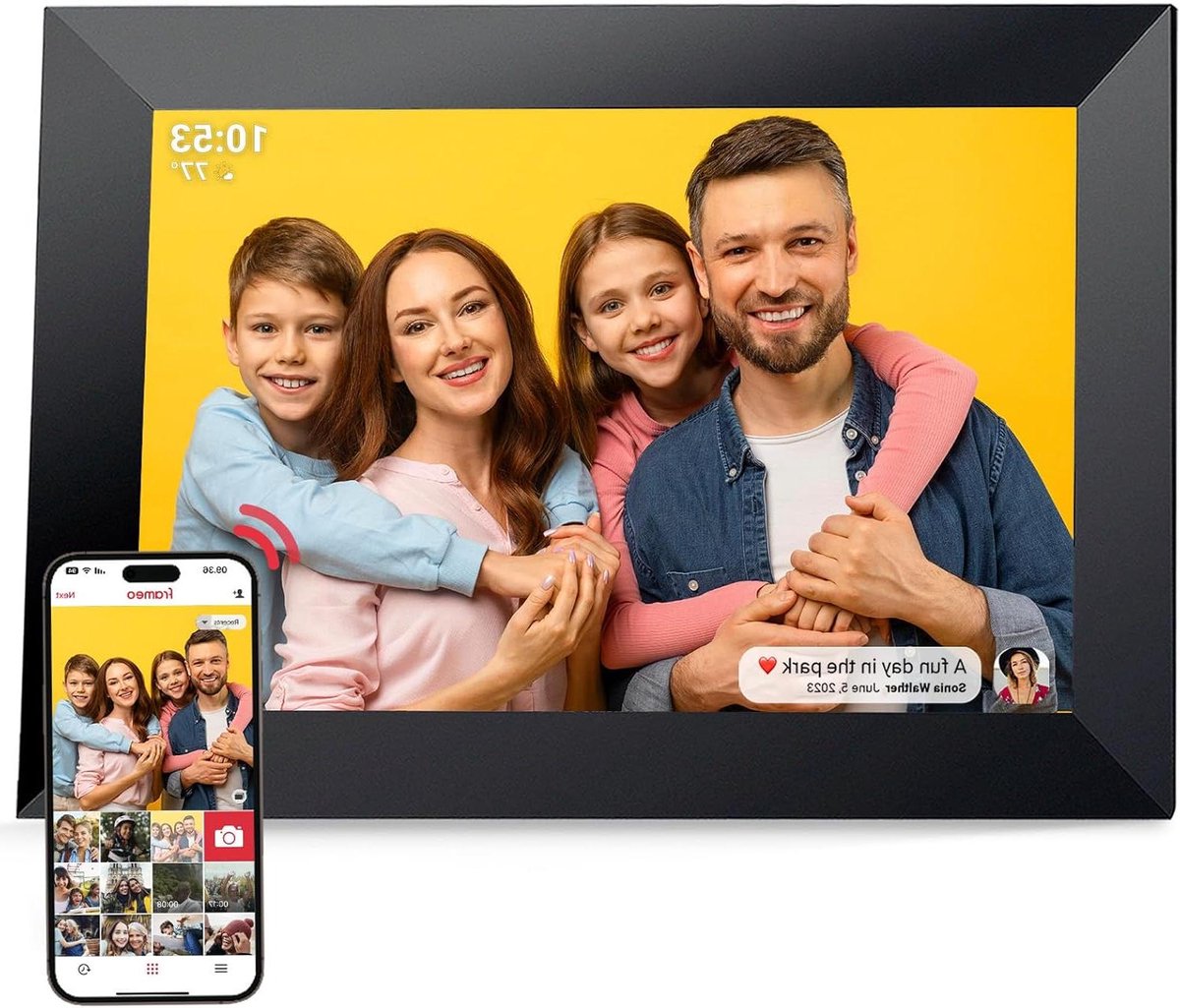 Digitale Fotolijst WiFi - Elektronisch Album - Foto's Delen - Direct Draadloos - 10 Inch HD - Zwart