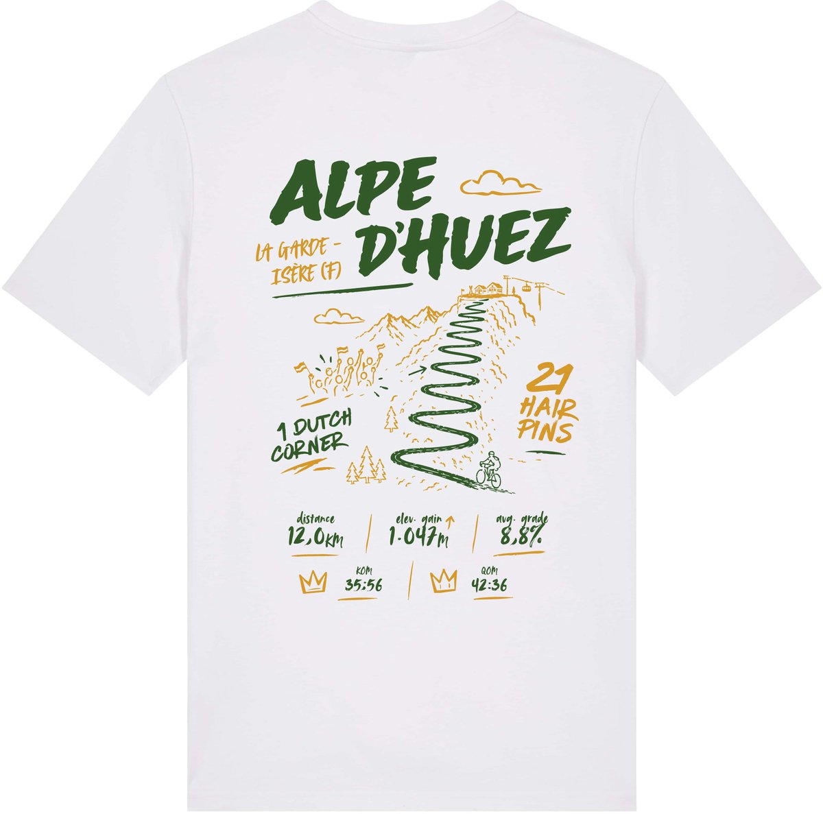 Ecru Alpe d'Huez T-shirt - maat M