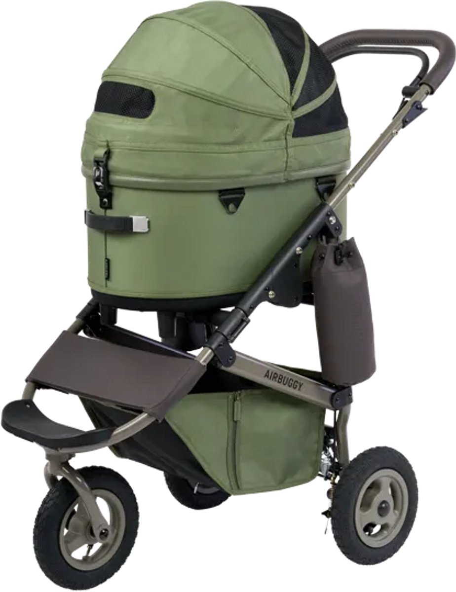AirBuggy Dome 3 Premier Set Large - Moss Green - Hondenbuggy - Luxe wandelwagen voor huisdieren