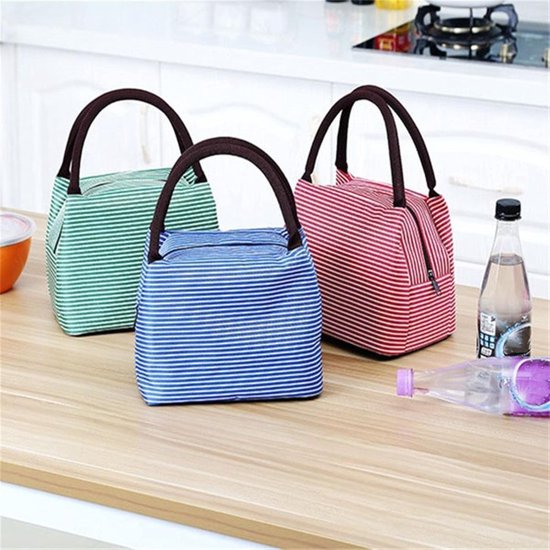 Lunch bag Insulated Dinner Lunch Bag Tote Bag Picnic Travel Breakfast Box School Kids Convenience Food Tote Bag Insulated Bag-Purple — afbeelding 5