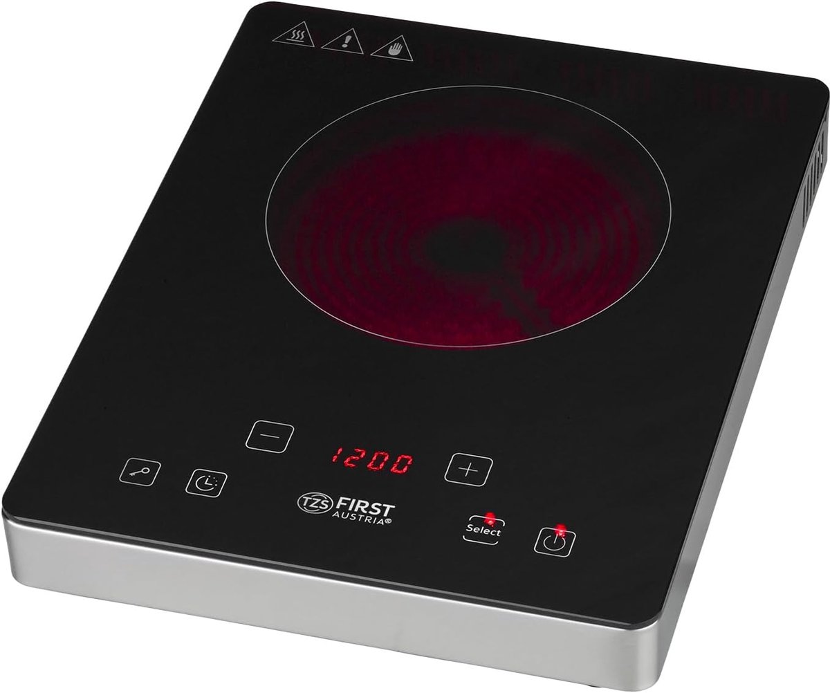 Elektrische Kookplaat - Inductie Plaat - Snel Koken - Touchscreen Bediening - 175 mm - Zwart