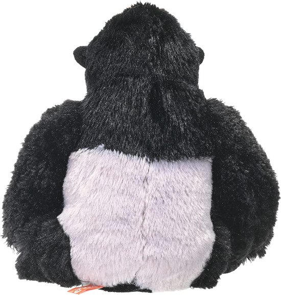 Pluche Gorilla - Knuffeldier Aap - Spelen Leren - Gemaakt van gerecycled materiaal - 30 cm - Zilverrug — afbeelding 2